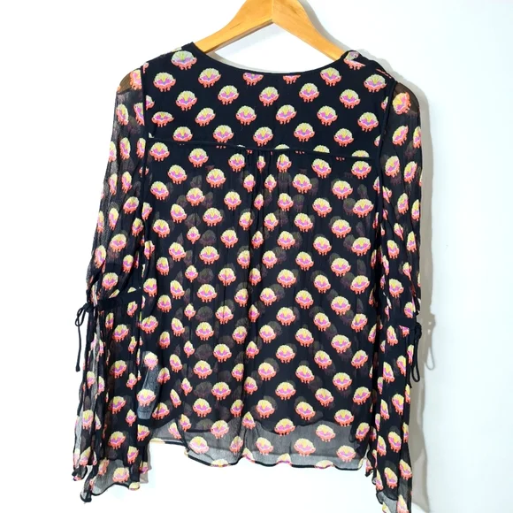 Zara printed georgette top. - Picture 3 of 4